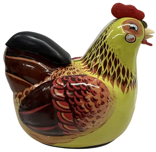 Tin Windup Hen Laying Eggs 