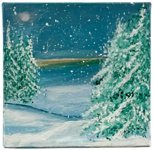 Winter Tree On Canvas
