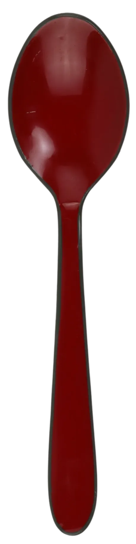 Red Enamelled Coffee Spoon