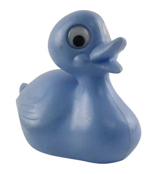 Vintage Blue Plastic Duck