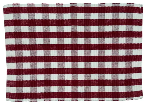 Red & White Buffalo Check Placemat