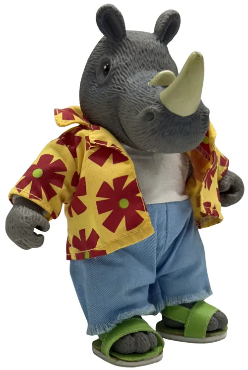 Hard Faced Rhino With Shirt Stuffed Animal