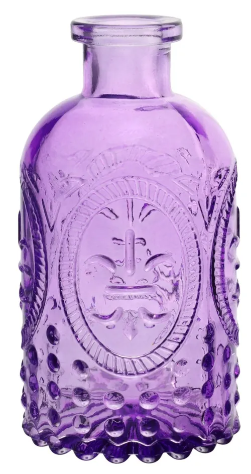 Purple Clear Glass Vase Collection - V