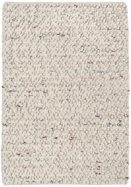 Beige Pebbled Wool With Colour Fleck Area Rug 4'3