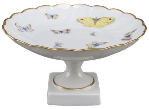 Fine Porcelain Butterfly Dessert Stand