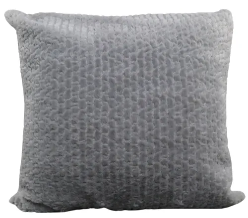 Light Grey Relief Throw Pillow