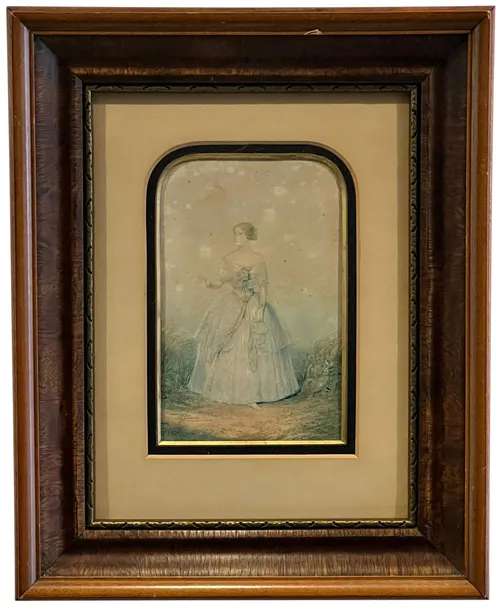 Nightingale In Wood Frame