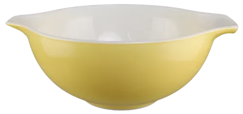 Pale Yellow Mixing Bowl With Spout