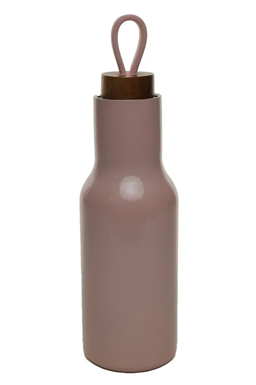 Pastel Pink Candy Floss Metal Water Bottle