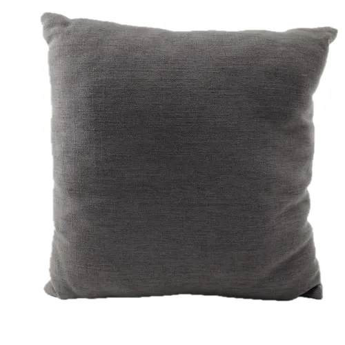 Ash Grey Throw Pillow