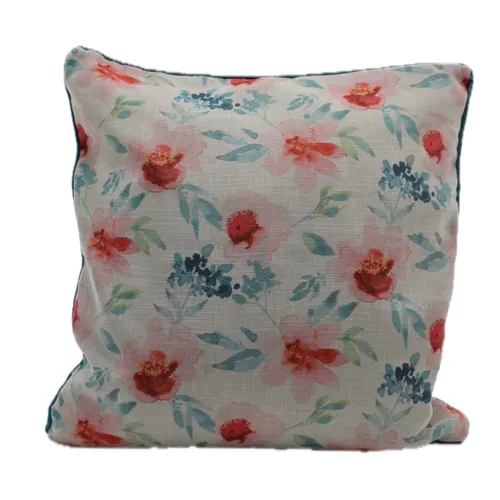 Watercolour Flowers Throw Pillow