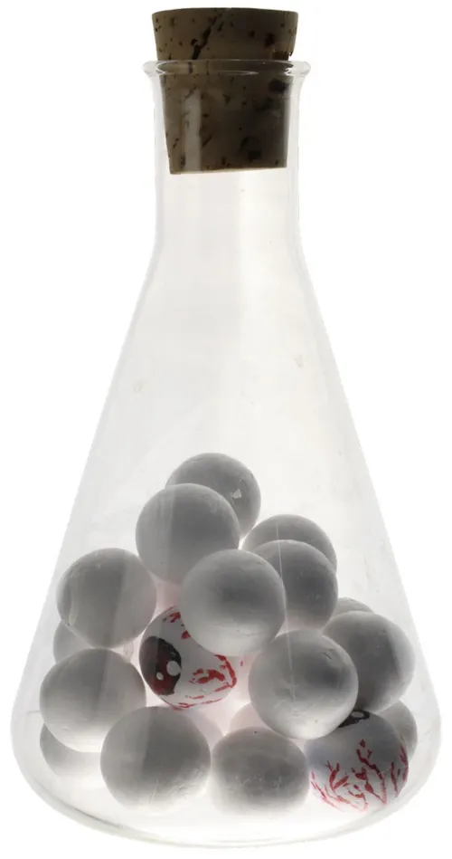 Clear Glass Beaker With Eyeballs