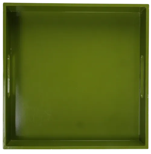 Green Square Serving Tray