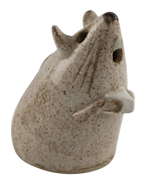 Light Brown Ceramic Mouse