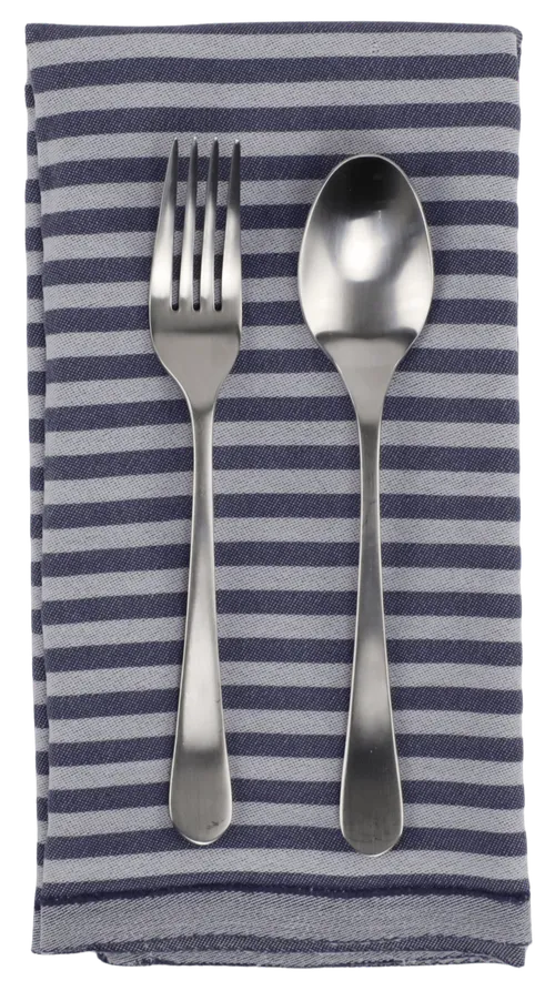 Serviette Blue & White Stripe Napkin