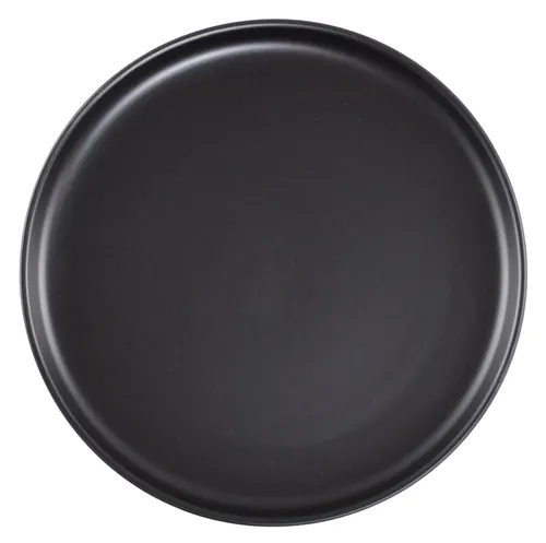 Matte Black Ceramic Dinner Plate
