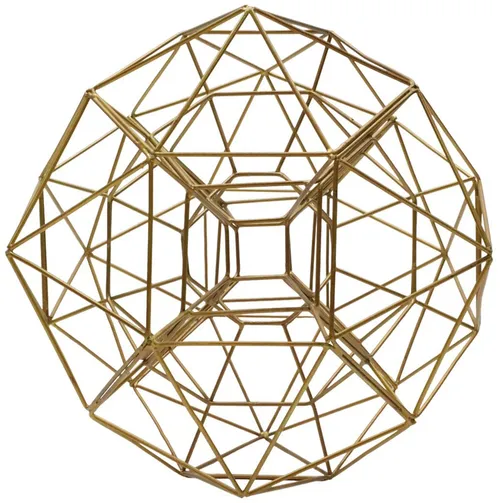 Gold Wire Geometric Sculpture