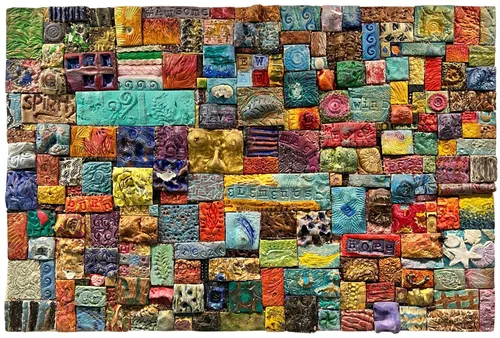 Mosaic Collaboration On Wood Board