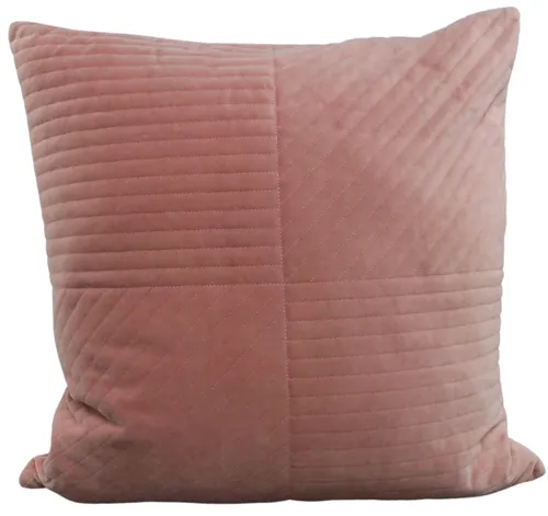 Pastel Peach Pleated Throw Pillow