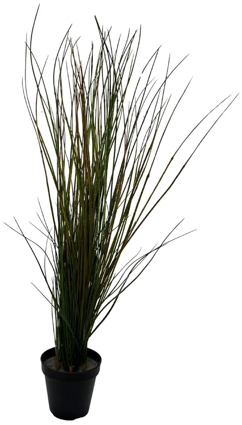 Artificial Grass In Black Pot
