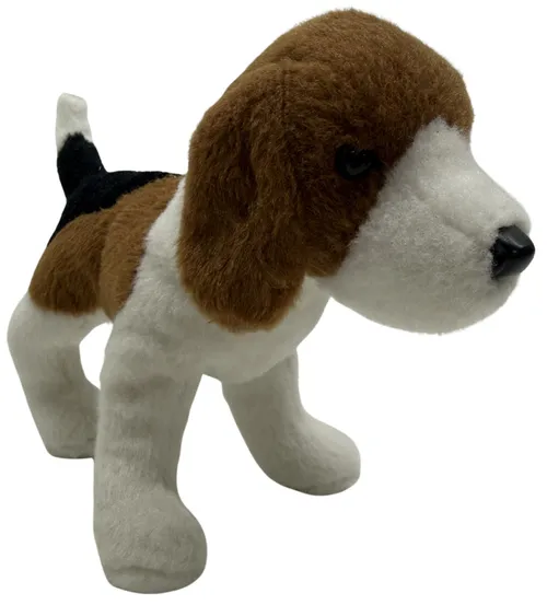 Brown & White Stuffed Beagle Dog Plush