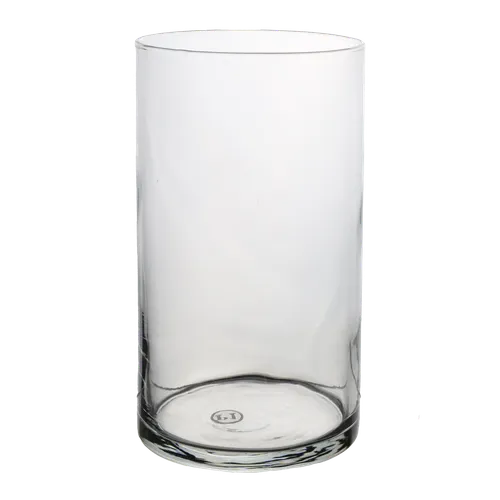 Clear Glass Simple Cylinder Vase