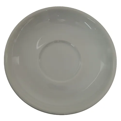 White Porcelain Wide Brim Saucer
