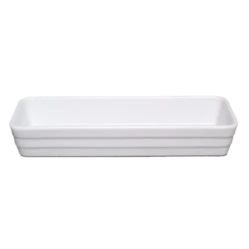 Long White Ceramic Bakeware Dish