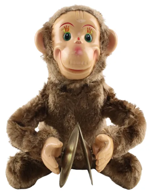 Vintage Wind Up Monkey With Cymbals