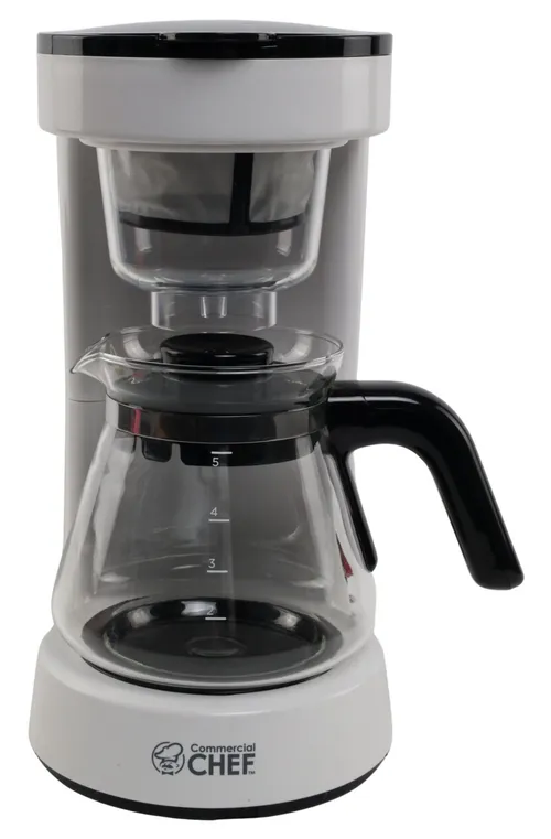 White 5 Cup Coffee Maker