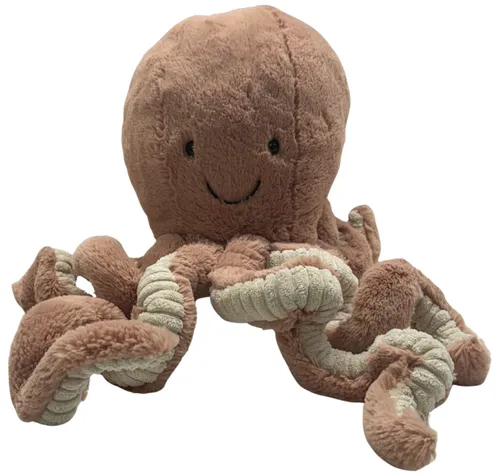 Dusty Pink Octopus Plush Stuffed Animal
