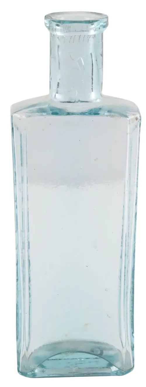 Antique Blue Tint Glass Apothecary Bottle