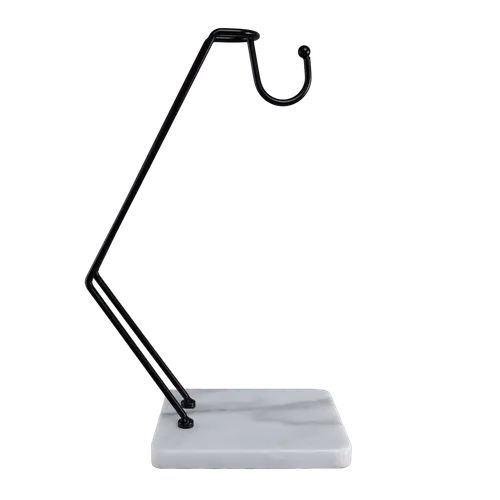 Black Metal & Marble Banana Hanger Stand