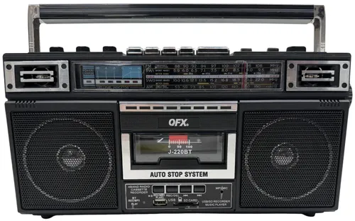 Vintage Black Cassette Tape Radio Ghettoblaster