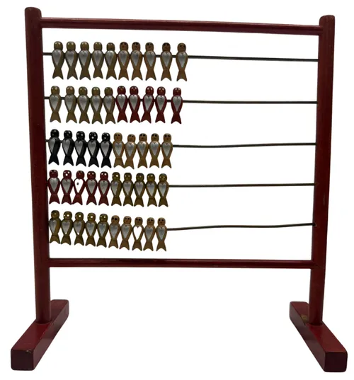 Vintage Birds On A Wire Children's Abacus Toy