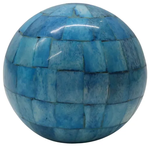 Large Turquoise Inlay Decorative Ball