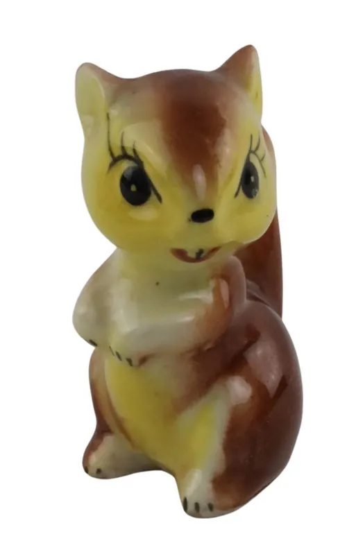 Brown Squirrel Ceramic Figurine