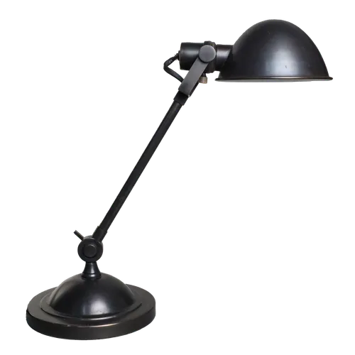 Tarnished Bronze Broad Hood Desk Lamp