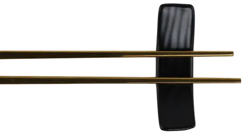 Black Ceramic Chopstick Holder