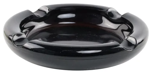 Black Glass Ashtray