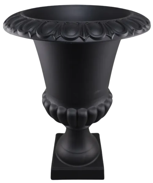 Black Fibreglass Plant Urn