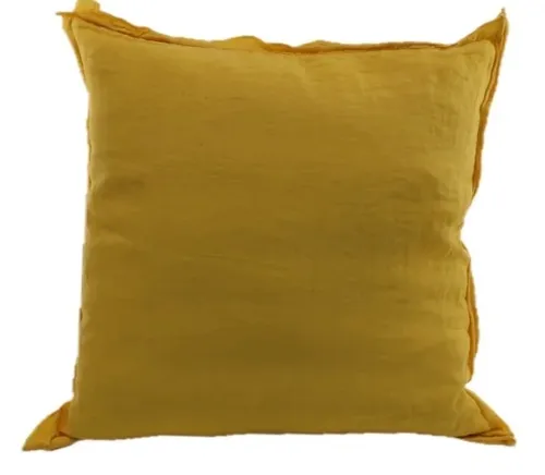 Sunny Yellow Solid Throw Pillow