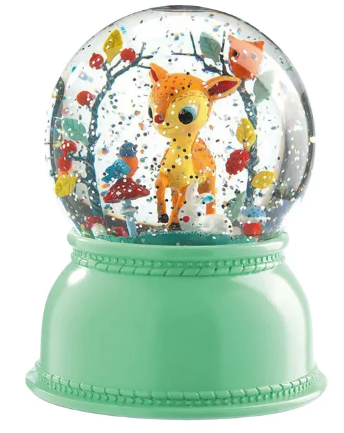 Fawn Snow Globe Night Light
