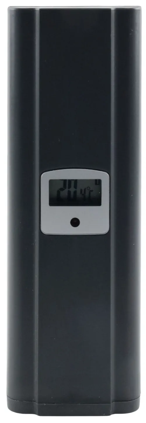 Grey Digital Clock & Temperature