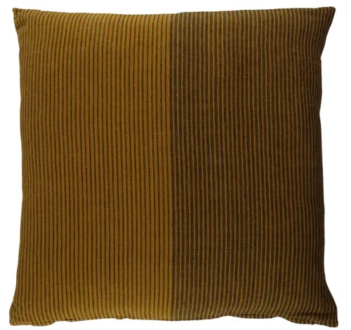 Ochre & Brown Throw Pillow