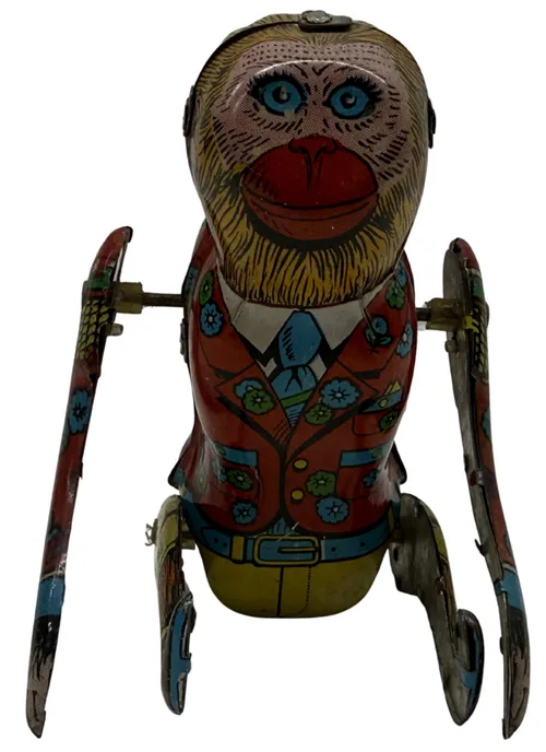 Vintage Tin Windup Monkey