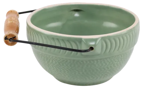 Green Ceramic Mixing Bowl With Handle