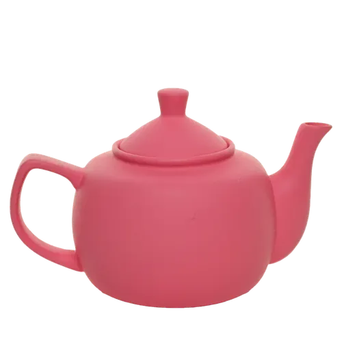 Matte Pink Ceramic Teapot