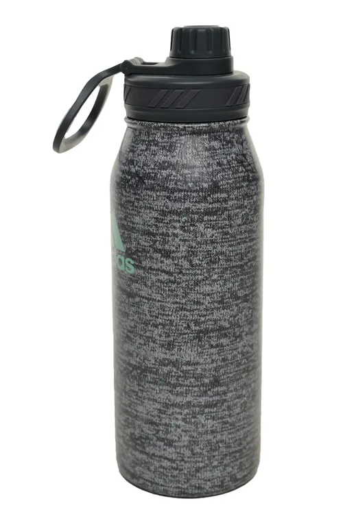 Grey Sweat Pant Pattern Metal Water Bottle