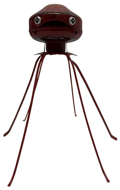 Red Tin Martian Invader
